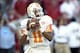Oct 26, 2013; Tuscaloosa, AL, USA; Tennessee Volunteers quarterback Joshua Dobbs (11) drops back to pass against the Alabama Crimson Tide during the first quarter at Bryant-Denny Stadium. Mandatory Credit: John David Mercer-USA TODAY Sports