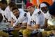 Oct 26, 2013; Colorado Springs, CO, USA; Notre Dame Fighting Irish quarterback Tommy Rees (11) smiles on the bench in the fourth quarter against the Air Force Falcons at Falcon Stadium. Mandatory Credit: Matt Cashore-USA TODAY Sports