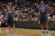 PHOENIX - FEBRUARY 15: Allen Iverson #1 and LeBron James #23 of the Eastern Conference look on during the 58th NBA All-Star Game, part of 2009 NBA All-Star Weekend, at US Airways Center on February 15, 2009 in Phoenix, Arizona. NOTE TO USER: User expres