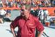 DENVER, CO - OCTOBER 27: Head coach Mike Shanahan of the Washington Redskins walks onto the field before a game against the Denver Broncos at Sports Authority Field Field at Mile High on October 27, 2013 in Denver, Colorado. (Photo by Dustin Bradford/Ge