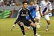 Oct 20, 2013; Carson, CA, USA; Los Angeles Galaxy goalkeeper Jaime Penedo (18) moves into position top try to make a stop against the San Jose Earthquakes during second half action at StubHub Center. The match ended in a 0-0 tie. Mandatory Credit: Robert