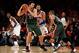 Oct 30, 2013; New York, NY, USA; Milwaukee Bucks center Zaza Pachulia (27) waits to pass during the fourth quarter against the New York Knicks at Madison Square Garden. Knicks won 90-83. Mandatory Credit: Anthony Gruppuso-USA TODAY Sports