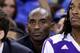 OAKLAND, CA - OCTOBER 30: Kobe Bryant #24 of the Los Angeles Lakers sits on the bench during their game against the Golden State Warriors at ORACLE Arena on October 30, 2013 in Oakland, California. NOTE TO USER: User expressly acknowledges and agrees th