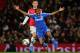 LONDON, ENGLAND - OCTOBER 29: Samuel Eto'o of Chelsea reacts after missing an opportunity as Laurent Koscielny of Arsenal looks on during the Capital One Cup Fourth Round match between Arsenal and Chelsea at the Emirates Stadium on October 29, 2013 in Lon