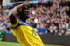 BIRMINGHAM, ENGLAND - OCTOBER 26: Romelu Lukaku of Everton celebrates after scoring the opening goal during the Barclays Premier League match between Aston Villa and Everton at Villa Park on October 26, 2013 in Birmingham, England (Photo by Ben Hoskins/