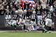 OAKLAND, CA - OCTOBER 27: Terrelle Pryor #2 of the Oakland Raiders is congratulated by teammates and fans after he ran 93-yards for a touchdown on the first play of their game against the Pittsburgh Steelers at O.co Coliseum on October 27, 2013 in Oaklan