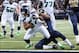 Oct 28, 2013; St. Louis, MO, USA; Seattle Seahawks wide receiver Golden Tate (81) catches a pass for a touchdown defended by St. Louis Rams cornerbacks Trumaine Johnson (23) and Janoris Jenkins (21) during the first half at Edward Jones Dome. Mandatory Cr