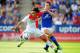 LEICESTER, ENGLAND - JULY 27: Radamel Falcao of Monaco in action with Sean St Ledger of Leicester during the the pre season friendly match between Leicester City and Monaco at The King Power Stadium on July 27, 2013 in Leicester, England. (Photo by Micha