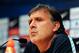 BARCELONA, SPAIN - OCTOBER 25: Head coach Gerardo 'Tata' Martino of FC Barcelona faces the media during a press conference at the Camp Nou Stadium on October 25, 2013 in Barcelona, Spain. (Photo by David Ramos/Getty Images)
