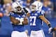 INDIANAPOLIS, IN - OCTOBER 20: Sergio Brown #38 and Josh Gordy #27 of the Indianapolis Colts celebrate during the game against the Denver Broncos at Lucas Oil Stadium on October 20, 2013 in Indianapolis, Indiana. (Photo by Andy Lyons/Getty Images)