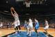 MINNEAPOLIS, MN - NOVEMBER 1: Kevin Love #42 of the Minnesota Timberwolves grabs a rebound against the Oklahoma City Thunder during the game on November 1, 2013 at Target Center in Minneapolis, Minnesota. NOTE TO USER: User expressly acknowledges and agr