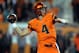 CORVALLIS, OR - NOVEMBER 01: Quarterback Sean Mannion #4 of the Oregon State Beavers during the first quarter of the game against the USC Trojans at Reser Stadium on November 1, 2013 in Corvallis, Oregon. (Photo by Steve Dykes/Getty Images)