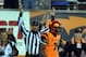 CORVALLIS, OR - NOVEMBER 01: Wide receiver Brandin Cooks #7 of the Oregon State Beavers celebrates a touchdown during the second quarter of the game against the USC Trojans at Reser Stadium on November 1, 2013 in Corvallis, Oregon. (Photo by Steve Dykes/G