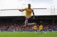 LONDON, ENGLAND - OCTOBER 26: Olivier Giroud of Arsenal celebrates his goal during the Barclays Premier League match between Crystal Palace and Arsenal at Selhurst Park on October 26, 2013 in London, England. (Photo by Clive Rose/Getty Images)