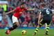 MANCHESTER, ENGLAND - OCTOBER 26: Robin Van Persie of Manchester United takes on Glenn Whelan of Stoke City during the Barclays Premier League match between Manchester United and Stoke City at Old Trafford on October 26, 2013 in Manchester, England. (Ph