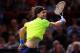 PARIS, FRANCE - NOVEMBER 02: David Ferrer of Spain in action in his match against Rafael Nadal of Spain during day six of the BNP Paribas Masters at Palais Omnisports de Bercy on November 2, 2013 in Paris, France. (Photo by Julian Finney/Getty Images)