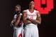 Sep 27, 2013; Houston, TX, USA; Houston Rockets shooting guard James Harden (13) and center Dwight Howard (12) pose for a picture during media day at Toyota Center. Mandatory Credit: Troy Taormina-USA TODAY Sports