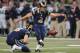 ST. LOUIS, MO - OCTOBER 28: Greg Zuerlein #4 of the St. Louis Rams kicks a 33-yard field goal in the first quarter against the Seattle Seahawks at the Edward Jones Dome on October 28, 2013 in St. Louis, Missouri. (Photo by Michael Thomas/Getty Images)