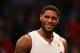 NEW YORK, NY - NOVEMBER 01: LeBron James #6 of the Miami Heat looks on against the Brooklyn Nets game at the Barclays Center on November 1, 2013 in the Brooklyn borough of New York City. NOTE TO USER: User expressly acknowledges and agrees that, by downl