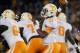 Nov 2, 2013; Columbia, MO, USA; Tennessee Volunteers quarterback Joshua Dobbs (11) throws a pass during the first half of the game against the Missouri Tigers at Faurot Field. Mandatory Credit: Denny Medley-USA TODAY Sports