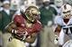 Nov 2, 2013; Tallahassee, FL, USA; Florida State Seminoles running back Devonta Freeman (8) carries against the Miami Hurricanes during the first quarter at Doak Campbell Stadium. Mandatory Credit: John David Mercer-USA TODAY Sports