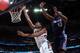 NEW ORLEANS, LA - NOVEMBER 2: Anthony Davis #23 of the New Orleans Pelicans shoots against Anthony Tolliver #43 of the Charlotte Bobcats on November 2, 2013 at the New Orleans Arena in New Orleans, Louisiana. NOTE TO USER: User expressly acknowledges and