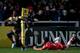 GLOUCESTER, ENGLAND - NOVEMBER 02: Christian Wade of London Wasps scores a try during the Aviva Premiership match between Gloucester and London Wasps at Kingsholm Stadium on November 2, 2013 in Gloucester, England (Photo by Matt Cardy/Getty Images)