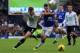 LIVERPOOL, ENGLAND - NOVEMBER 03: Seamus Coleman of Everton in action with Jan Vertonghen of Tottenham Hotspur during the Barclays Premier League match between Everton and Tottenham Hotspur at Goodison Park on November 03, 2013 in Liverpool, England. (Pho