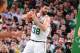 BOSTON, MA - NOVEMBER 1: Vitor Faverani #38 of the Boston Celtics holds the ball against the Milwaukee Bucks on November 1, 2013 at the TD Garden in Boston, Massachusetts. NOTE TO USER: User expressly acknowledges and agrees that, by downloading and or u