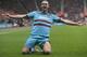 SOUTHAMPTON, ENGLAND - APRIL 13: Andy Carroll of West Ham celebrates scoring a goal during the Barclays Premier League match between Southampton and West Ham United at St Mary's Stadium on April 13, 2013 in Southampton, England. (Photo by Ian Walton/Get