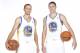 OAKLAND, CA - SEPTEMBER 27: Stephen Curry #30 and Klay Thompson #11 pose for a photo on Golden State Warriors media day held September 27, 2013 at the Warriors practice facility in Oakland, California. NOTE TO USER: User expressly acknowledges and agrees