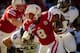 LINCOLN, NE - NOVEMBER 2: Running back Ameer Abdullah #8 of the Nebraska Cornhuskers runs through the Northwestern Wildcats during their game at Memorial Stadium on November 2, 2013 in Lincoln, Nebraska. (Photo by Eric Francis/Getty Images)