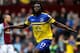 BIRMINGHAM, ENGLAND - OCTOBER 26: Romelu Lukaku of Everton celebrates after scoring the opening goal of the game during the Barclays Premier League match between Aston Villa and Everton at Villa Park on October 26, 2013 in Birmingham, England (Photo by