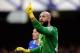 LIVERPOOL, ENGLAND - NOVEMBER 03: Tim Howard of Everton during the Barclays Premier League match between Everton and Tottenham Hotspur at Goodison Park on November 3, 2013 in Liverpool, England. (Photo by Tony Marshall/Getty Images)
