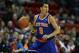 Oct 23, 2013; Green Bay, WI, USA; New York Knicks guard Pablo Prigioni (9) drives the ball down the floor as his team plays the Milwaukee Bucks at the Resch Center in Green Bay. The Bucks defeated the Knicks 105-95. Mandatory Credit: Mary Langenfeld-USA T