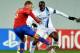 KHIMKI, RUSSIA - OCTOBER 23: Aleksei Berezutski (L) of PFC CSKA Moscow in action against Yaya Toure of Manchester City FC during the UEFA Champions League Group D match between PFC CSKA Moscow and Manchester City FC at the Arena Khimki Stadium on October