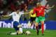 LONDON, ENGLAND - SEPTEMBER 03: Gareth Barry (L) of England tackles Martin Petrov (R) of Bulgaria during the UEFA EURO 2012 Group G Qualifying match between England and Bulgaria at Wembley Stadium on September 3, 2010 in London, England. (Photo by Bryn