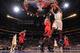 LOS ANGELES, CA - NOVEMBER 3: Wesley Johnson #11 of the Los Angeles Lakers attempts a shot against the Atlanta Hawks on November 3, 2013 at STAPLES Center in Los Angeles, California. NOTE TO USER: User expressly acknowledges and agrees that, by downloadin