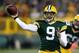 GREEN BAY, WI - NOVEMBER 04: Seneca Wallace #9 of the Green Bay Packers passes against the Chicago Bears at Lambeau Field on November 4, 2013 in Green Bay, Wisconsin. (Photo by Jonathan Daniel/Getty Images)