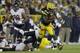 GREEN BAY, WI - NOVEMBER 04: Eddie Lacy #27 of the Green Bay Packers runs with the football during the first quarter against the Chicago Bears at Lambeau Field on November 04, 2013 in Green Bay, Wisconsin. (Photo by Mike McGinnis/Getty Images)