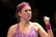 ISTANBUL, TURKEY - OCTOBER 22: Victoria Azarenka of Belarus celebrates a point against Sara Errani of Italy during day one of the TEB BNP Paribas WTA Championships at the Sinan Erdem Dome on October 22, 2013 in Istanbul, Turkey. (Photo by Matthew Stockm