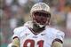 September 29, 2012; Tampa, FL, USA; Florida State Seminoles defensive end Cornellius Carradine (91) against the South Florida Bulls during the first half at Raymond James Stadium. Mandatory Credit: Kim Klement-USA TODAY Sports