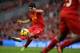LIVERPOOL, ENGLAND - OCTOBER 26: Luis Suarez of Liverpool in action during the Barclays Premier League match between Liverpool and West Bromwich Albion at Anfield on October 26, 2013 in Liverpool, England. (Photo by Clive Brunskill/Getty Images)