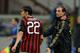 MILAN, ITALY - OCTOBER 30: Head coach AC Milan Massimiliano Allegri and Kaka #22 during the Serie A match between AC Milan and SS Lazio at San Siro Stadium on October 30, 2013 in Milan, Italy. (Photo by Claudio Villa/Getty Images)