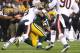GREEN BAY, WI - NOVEMBER 04: Shea McClellin #99 of the Chicago Bears tackles Aaron Rodgers #12 of the Green Bay Packers during the first quarter at Lambeau Field on November 04, 2013 in Green Bay, Wisconsin. (Photo by Mike McGinnis/Getty Images)
