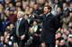 LONDON, ENGLAND - FEBRUARY 09: Managers Andre Villas Boas of Tottenham and Alan Pardew of Newcastle shout instructions during the Barclay's Premier League match between Tottenham Hotspur and Newcastle United at White Hart Lane on February 9, 2013 in Lon