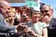 MELBOURNE, AUSTRALIA - NOVEMBER 05: Trainer Gai Waterhouse is presented with the trophy after Fiorente won the Emirates Melbourne Cup during Melbourne Cup Day at Flemington Racecourse on November 5, 2013 in Melbourne, Australia. (Photo by Vince Caligiur