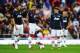 SUNDERLAND, ENGLAND - OCTOBER 05: Robin van Persie of Manchester United looks dejected with Wayne Rooney and Michael Carrick after the Sunderland opening goal during the Barclays Premier League match between Sunderland and Manchester United at the Stadiu