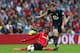 CARDIFF, WALES - SEPTEMBER 22: Fraizer Campbell (L) of Cardiff City loses out to the challenge of Jan Vertonghen (R) of Tottenham Hotspur during the Barclays Premier League match between Cardiff City and Tottenham Hotspur at Cardiff City Stadium on Septem
