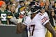 GREEN BAY, WI - NOVEMBER 04: Alshon Jeffery #17 of the Chicago Bears celebrates after making a touchdown catch during the second half of play against the Green Bay Packers at Lambeau Field on November 04, 2013 in Green Bay, Wisconsin. (Photo by Mike McGin